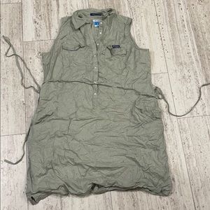 Columbia PFG bonehead sleeveless dress polka dots